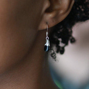 Mingle Drop Earrings with Black Onyx - Forai