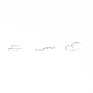 Zun Zuun Threader Earrings in Silver - Forai