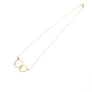 Zomi Circles of Unity Necklace in Gold - Forai